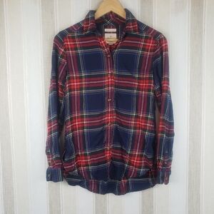 American Eagle Boyfriend Fit‎ Flannel Shirt Size XS